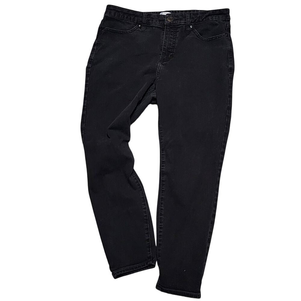 LC Lauren Conrad Women's Super Skinny Stretch Jeans Black Size 14 Denim